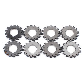 8pcs Gear Cutter, DP20 Involute Gear Milling Cutter, 14.5°High Speed Steel Milling Cutting Tools for Professional Metal Processing