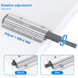 Cupboard Push to Open Push Latch Jiayi 4 Pack Push Open Door Catches for Kitchen Cabinet Magnetic Touch Push Release Opener Closet Door Close RV Drawer Closer Wardrobe Closure