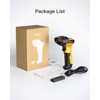 Inateck 1D Wireless Barcode Scanner with Bluetooth and Wireless Adapter