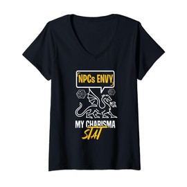 my charisma stats Role play Role player Roleplayer V-Neck T-Shirt