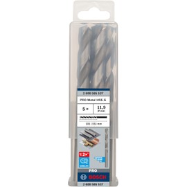 Bosch 2608585537 Metal Drill bits HSS-G, DIN 338, Silver