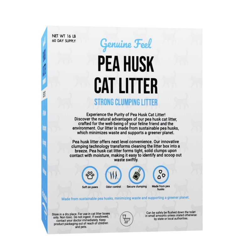 Gingerbread Pet Supply Premium Pea Husk Scented Cat Litter for