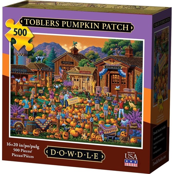 Dowdle Jigsaw Puzzle - Toblers Pumpkin Patch - 500 Piece