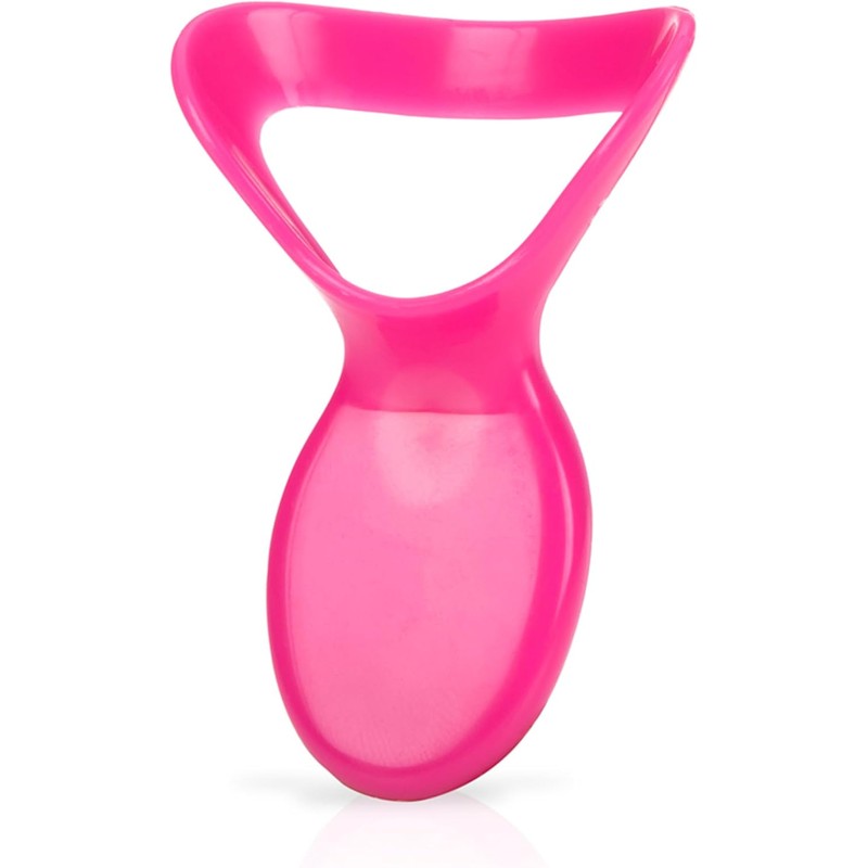Nuby, Cuchara Papillera de Silicón Squeeze Feeder, Rosa