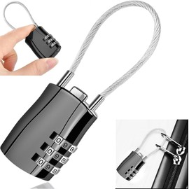 Padlock Suitcase Luggage Locks TSA Approved, focombance Suitcase Locks Luggage Combination Suitcases Padlock, Portable Door Lock 3 Digit Small Padlocks for Travelling Gym Locker
