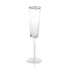 Zodax Aperitivo Triangular Stemware or Glassware - Clear with Gold