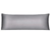 sourcing map Grey Bolster Pillow Cases, Silky Satin Body Pillow