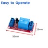 LAOMAO 5V 1-Channel Relay Module, 250VAC/10A, Optocoupler Isolation, High/Low Level