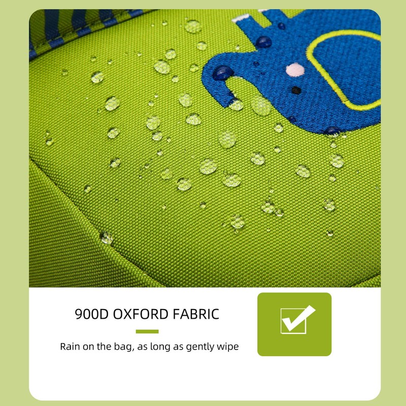 willikiva - Mochila 3D para niños y niñas, verde (Green