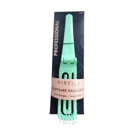 Mibella Professional Klappbare Haarbürste, für mittellanges bis langes Haar, Mintgrün, 23905