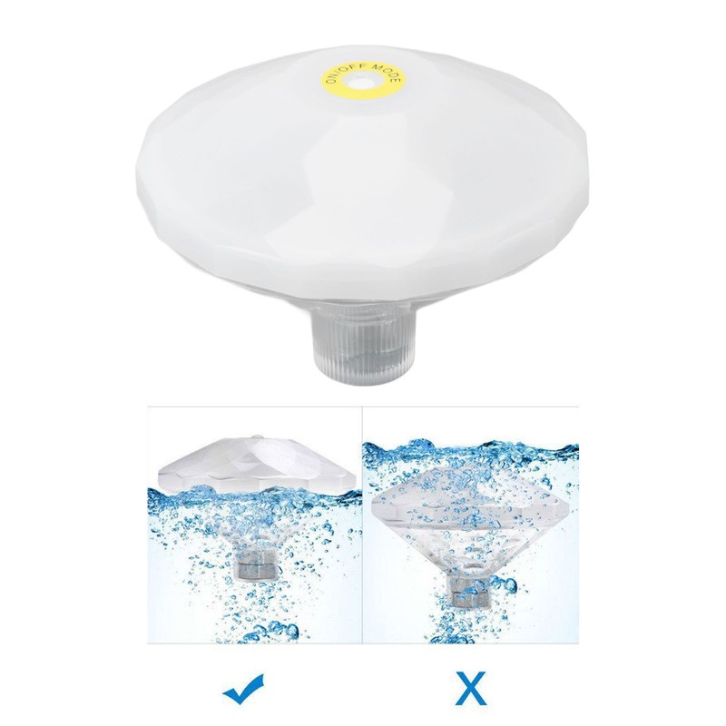 Swimming Pool Light Diamond Shaped Color Changing Battery Powered Pool