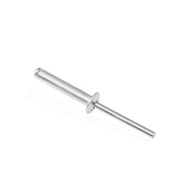 100pcs 1/8" x1/4" Aluminum Blind Rivets, Silver,3.2x 8mm Pop Rivets