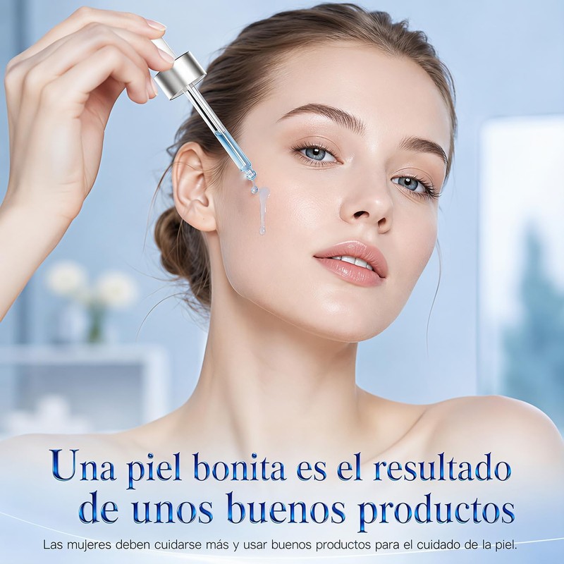 2pcs Sérum Facial de Péptido de Cobre，Reafirmante y revitalizante