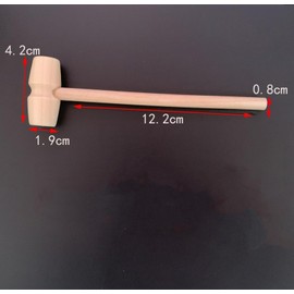 Teogneot 20pcs Mini Wooden Hammer Toy Hammer Cute Beating Gavel Toys Hammer Toy