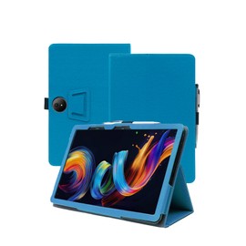 Case for TCL NXTPAPER 11 Plus Tablet 11.5inch，WUNIAK Premium Leather Business Folio Stand Cover for TCL NXTPAPER 11 Plus Tablet with Hand Strap for Tablet,Light Blue