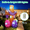 inslife 8FT Tall Inflatable Cross He is Risen with Easter