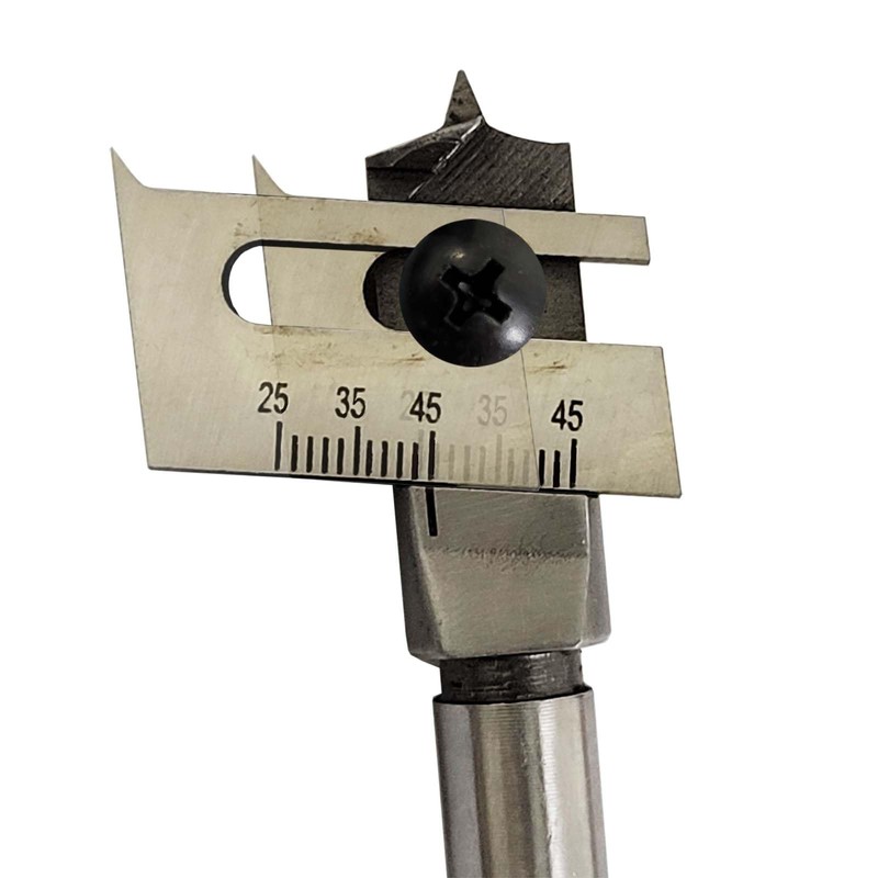 15-45mm Adjustable Spade Bit Expansive Flat Woodworking Boring Drill Bit