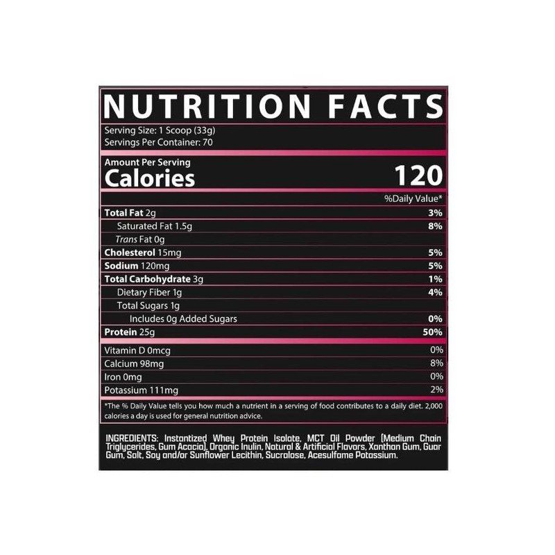 Nutrex Research IsoFit Whey Protein Powder Instantized 100% Whey Protein