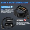 MICTUNING Heavy Duty 7 Way Plug Inline Trailer Cord with