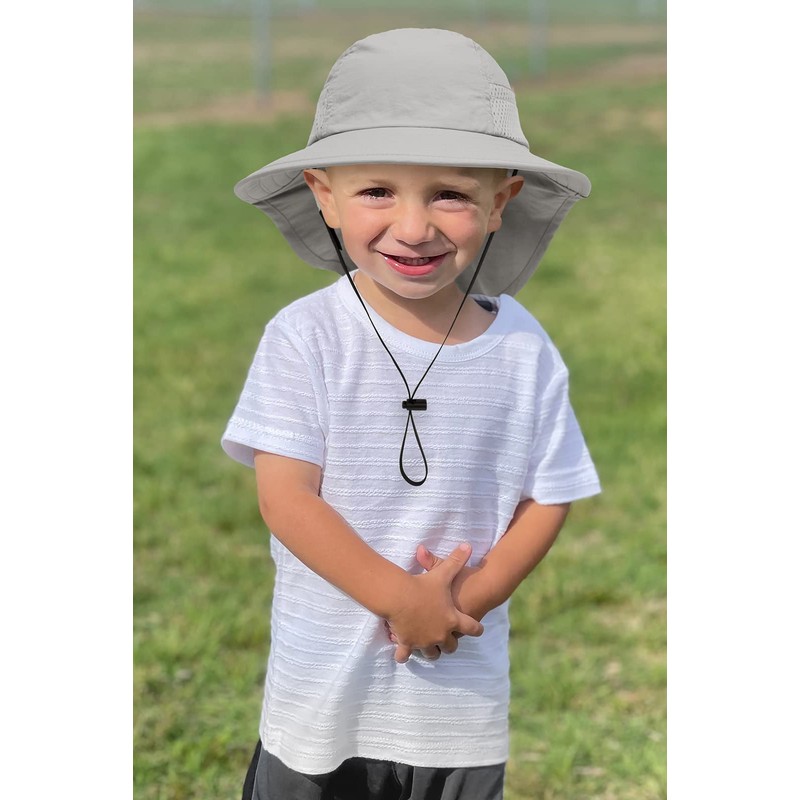 CHUNG Sombrero de protección solar para bebé, de verano, ajustable,