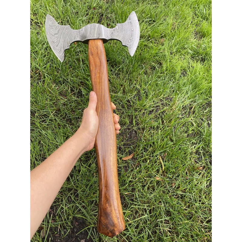 Helko Werk Damascus Steel Handmade Hand Forged Axe ZH53 /helko