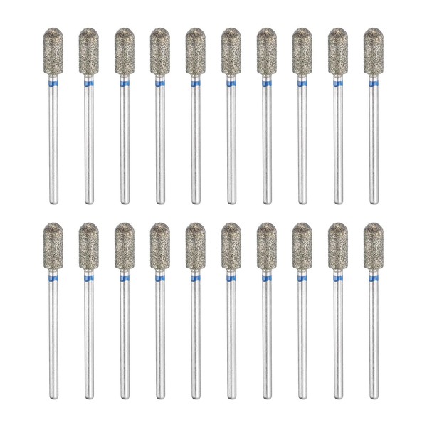 sourcing map 20pcs 120-140 Grits Diamond Grinding Bit 5mm Cylindrical