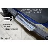 jocartsparts.com Fits Jeep Wrangler YJ Aluminum Diamond Plate Rocker Step