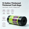 Tall Kitchen Trash Bags 13 Gallon, Easy Tear Black 60