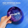 1 x Round Coaster - Name Imani Space Universe Galaxy