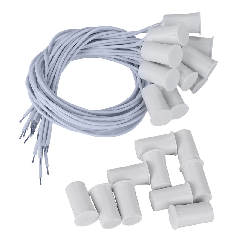 10pcs Wired Door Window Sensor Magnetic Switch for Home Alarm