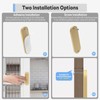 YogePote 8 Pack Self Stick Sliding Door Handles, Aluminum Alloy
