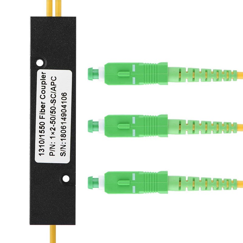 Ciglow Optical Splitter, 1X2 Singlemode Fiber Optical Splitter SC/UPC PCL