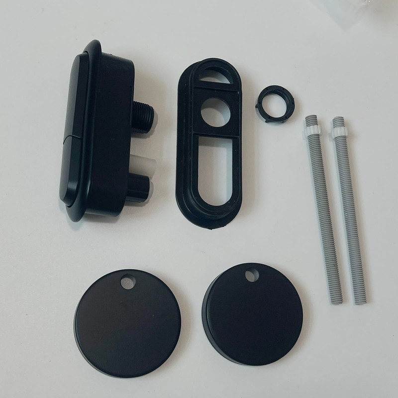WinZo Toilet Oval Dual Flush Button with Toilet Seat Bolts
