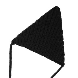 Hoasy Wool Knitting Baby boy Gril elf hat Kids Handmade Bonnet Newborn Knit Beanie hat S Size (US, Age, 0 Months, 6 Months, Black)