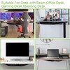 KUBDPQOR Under Desk Cable Management Tray, 128 PCS Under Table