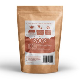 The Natural Health Market, Organic Ginger Tea Bags - 100 Count | Digestive Support & Metabolism Boost | Made in Britain | Climate Pledge Friendly | Herbal & Vegan Tea with Compostable Pyramid Bags