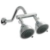 HAOXIN Double Shower Head with Manifold Shut-Off Valve and Shower