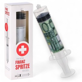Money Gift Packaging Money Syringe A Small Financial Injection, Decorative Syringe for Filling with Money or Voucher, Birthday Wedding