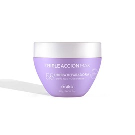 ésika - Crema para la cara Hidra Reparadora Triple Acción Max 55+ con ácido hialurónico y colágeno, 200 g