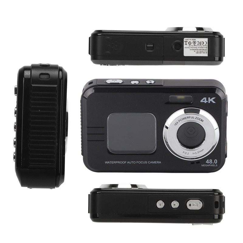 Underwater Camera 48MP 4K Video Output 16X Digital Zoom Anti