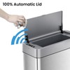 iTouchless 4 Gallon Slim Sensor Trash Can with AbsorbX Odor