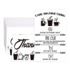 BEUNITONE 60pcs Tumbler Care Instructions - Black White Glass Cup