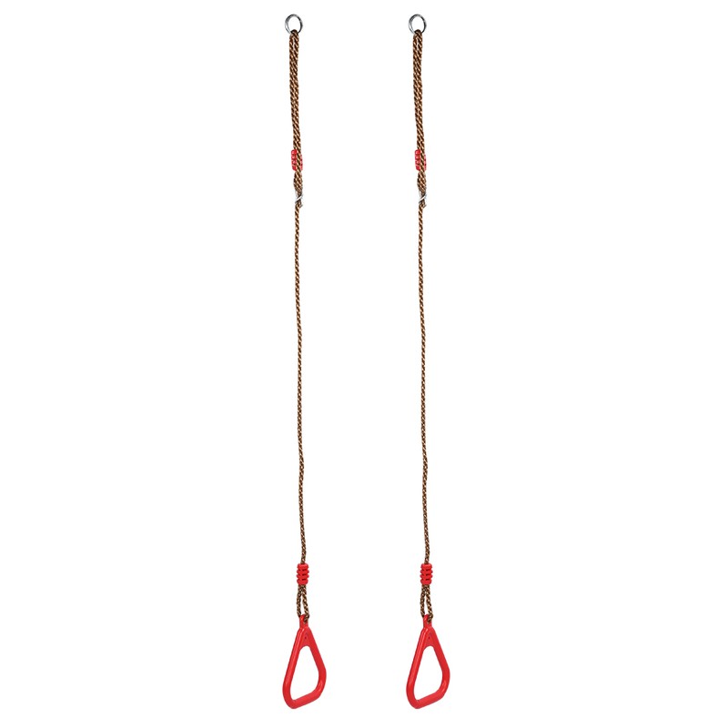 Children Adult Pull up Rings Plastic Trapeze Swing Triangular Gym