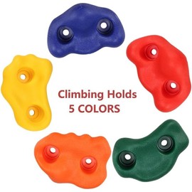Yaegoo Climbing Holds for Kids, Rock Wall Climbing Kit with Mounting Hardware, Climbing Rock Wall Holds for Indoor and Outdoor Playground Play Set (25 PCS)
