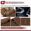 X AUTOHAUX Car Sunglasses Case with Magnetic Universal Sun Visor