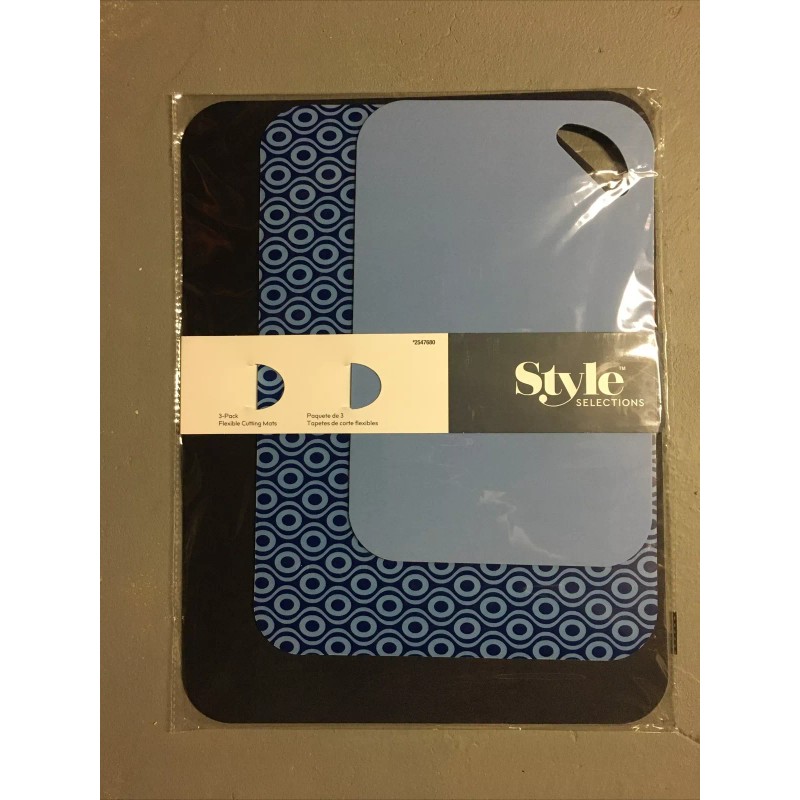 STYLE SELECTIONS NEW! STYLE SELECTIONS 3-Pack FLEXIBLE PLASTIC KITCHEN CUTTING