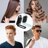 Travel Hair Brush with Mirror, Portable Folding Scalp Massage Comb,
