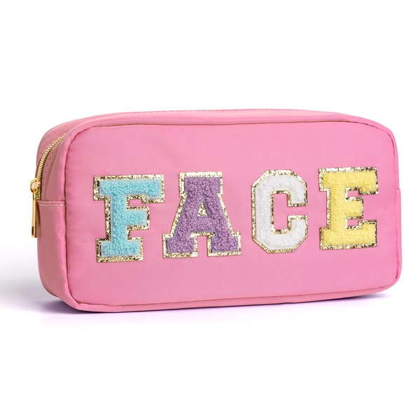 Zoosa - Bolsa de cosméticos para la cara de Glam Stuff, Cara-Rosa