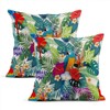 Zynii Set Of Two Throw Cushion Covers Decorative Botanical Beautiful