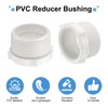 sourcing map 5 Pcs PVC Reducer Bushing G1-1/2 Male Thread